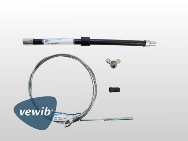 Komplettes Kupplungsseil Montageset für VW Käfer und Karmann Ghia ab Baujahr 1974 von VEWIB